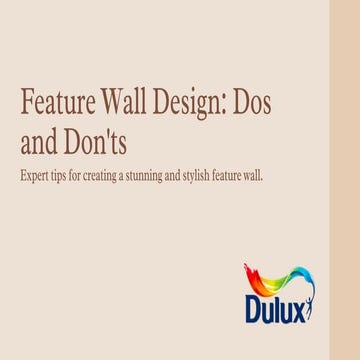 Explore Feature Wall Design Dos and Don'ts | PPT