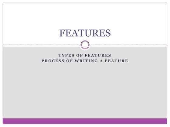 Writing a Feature Article | PPT
