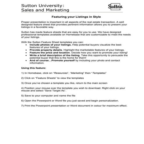 Featuring your listings in style