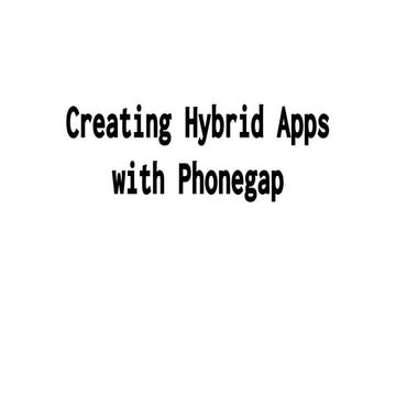 Phonegap - Girl Geek Sydney