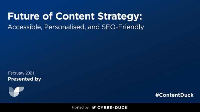 The Future of Content Strategy Webinar