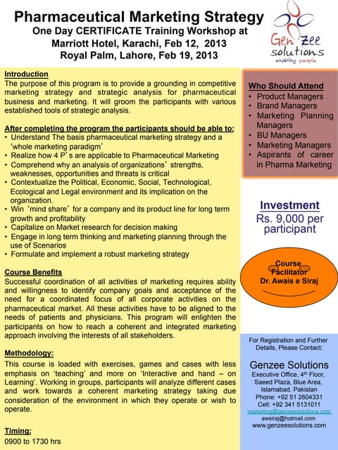 Pharmaceutical Marketing Strategy