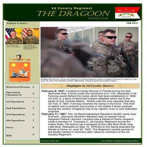 The Dragoon Newsletter February 2014 | PDF