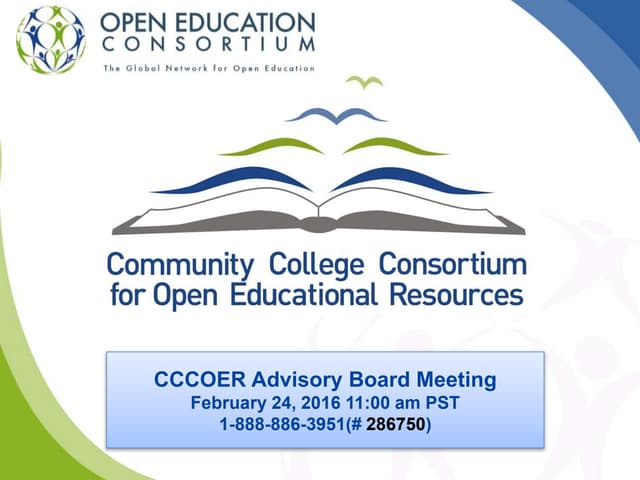 Feb 24 CCCOER Advisory Mtg
