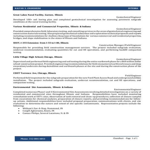 Interra Project Experience | DOCX