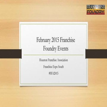 Franchise Foundry February Events