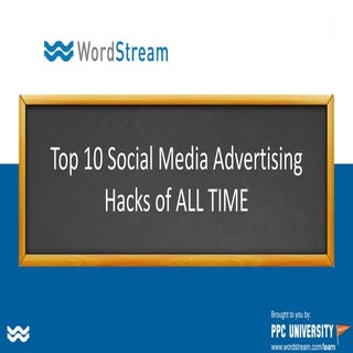 TOP 10 Social Media Advertising Hac...