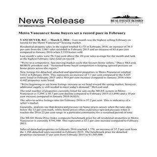 February 2016 REBGV Stats Mike Stew...