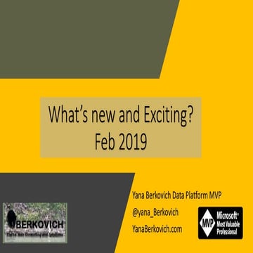February 2019 new and exciting