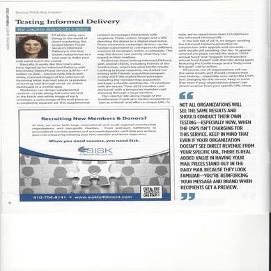 DMAW Advents: Testing Informed Delivery