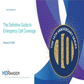 10th Anniversary Webinar Series: The Definitive Guide to Emergency Call Coverage