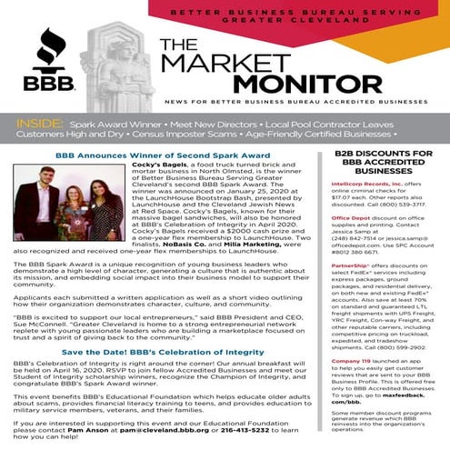  BBB Market Monitor: February 2020