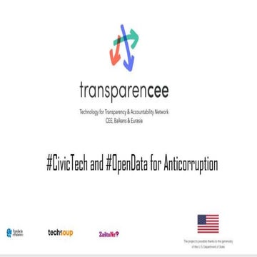 CivicTech and OpenData for Anticorruption AppClub, Kiev Dec 2015