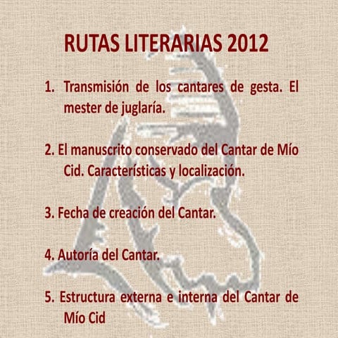 Fecha y autor del cantar