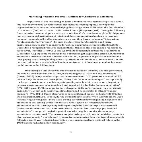 Marketing Research Proposal_Member Associations