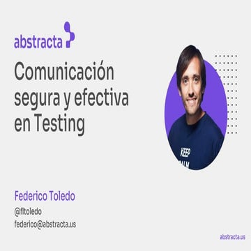 Comunicación Segura y Efectiva en Testing