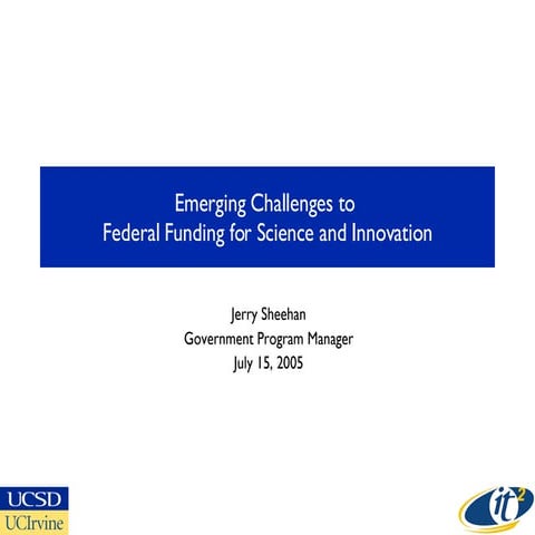 Challenges to Federal R&D for Science