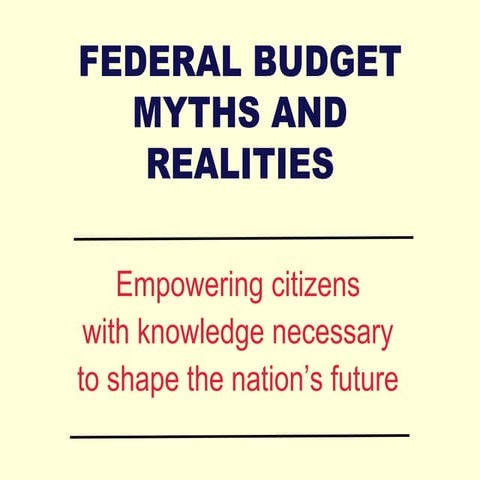 Federal budget slide show civic club version