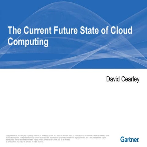 May 2013 Federal Cloud Computing Summit Keynote by David Cearly