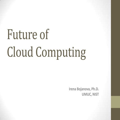 Speaker Presention by Irena Bojanova of the University of Maryland University...