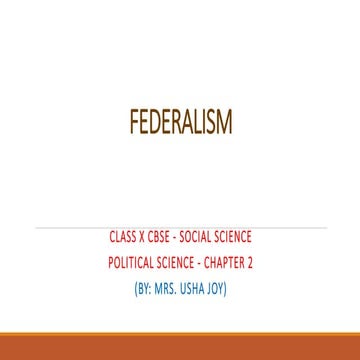 Federalism