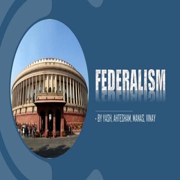 Federalism in India