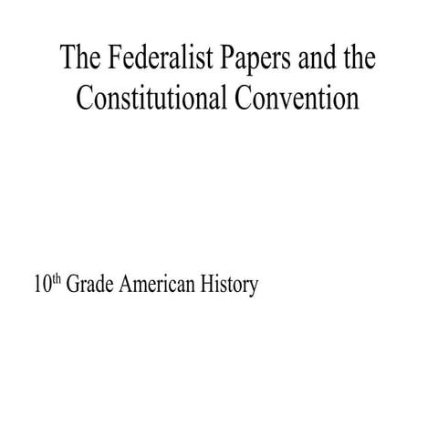 Federalist papers