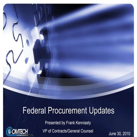 Federal Procurement Updates June 2010