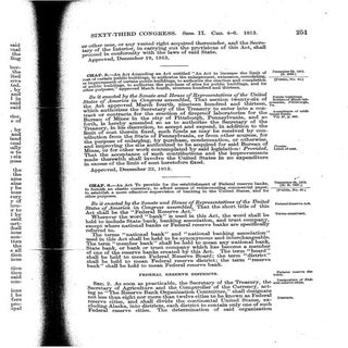 Federal Reserve Act  of1913