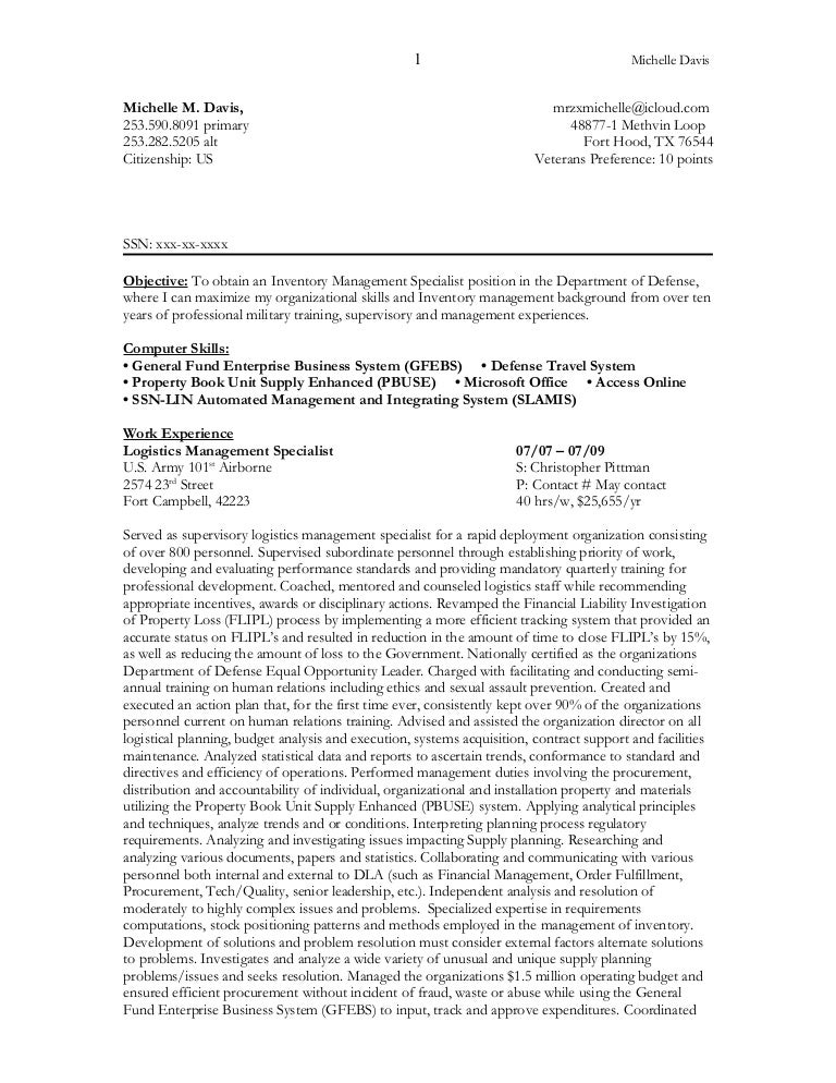 federal resume book
