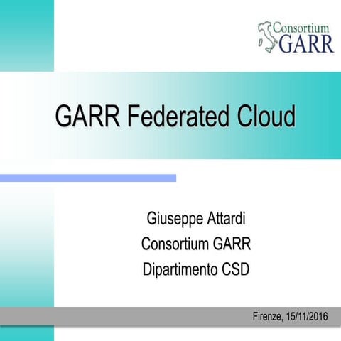 A Reference Architecture for a Federated Cloud for Research