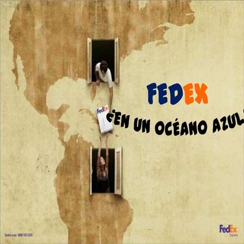 FedEx en un océano azul