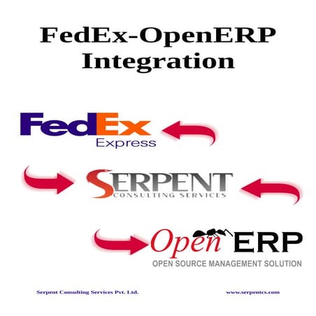 OpenERP-Fedex Integration by SerpentCS