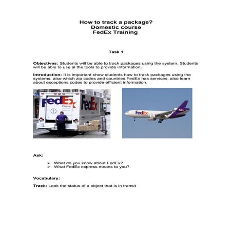 Fedex lesson