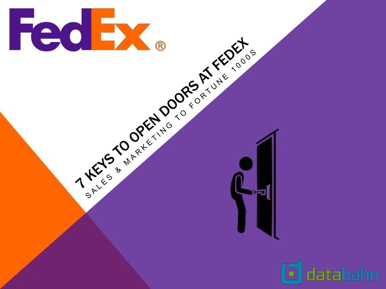 7 keys to open doors at FedEx
