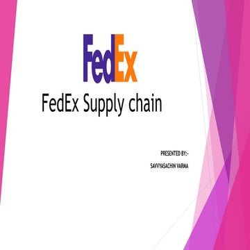 Fed ex warehousing overview