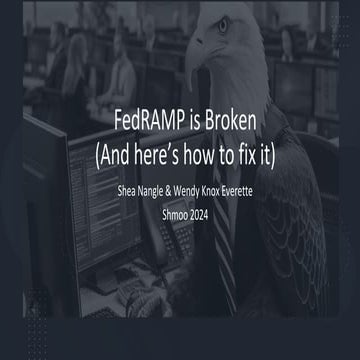 FedRAMP Is Broken (And here's how to fix it)