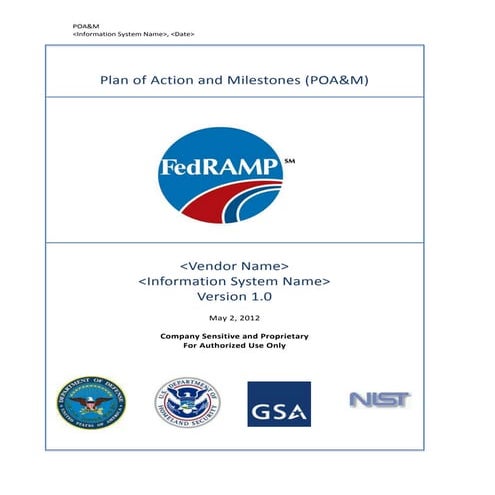 Plan of Action and Milestones (POA&M)