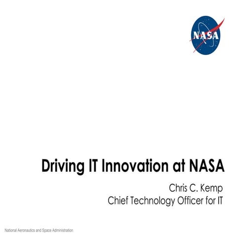 Fedtalks Presentation: Chris C. Kemp, NASA CTO