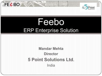 Feebo ERP software