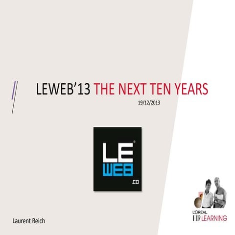 Feed back le web 13 in paris - laurent reich