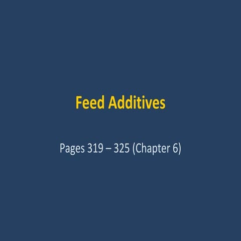 feed additives 
