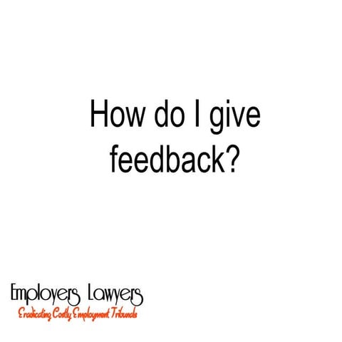 Feedback