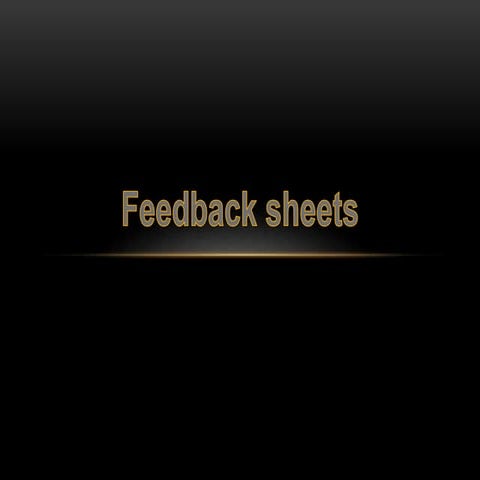 Music Video Feedback 