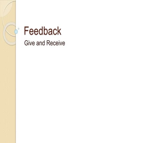 Feedback