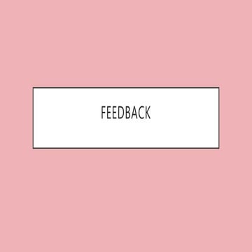 Feedback