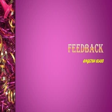 Feedback Pdf