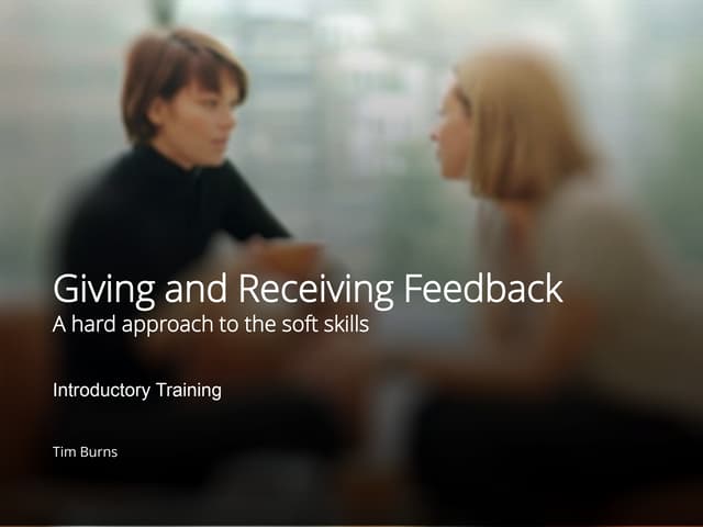 Giving and receiving feedback | PPTX