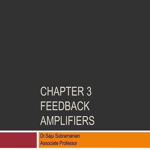 Feedback amplifier