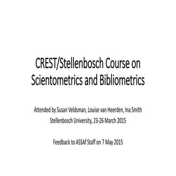 Feedback Bibliometrics